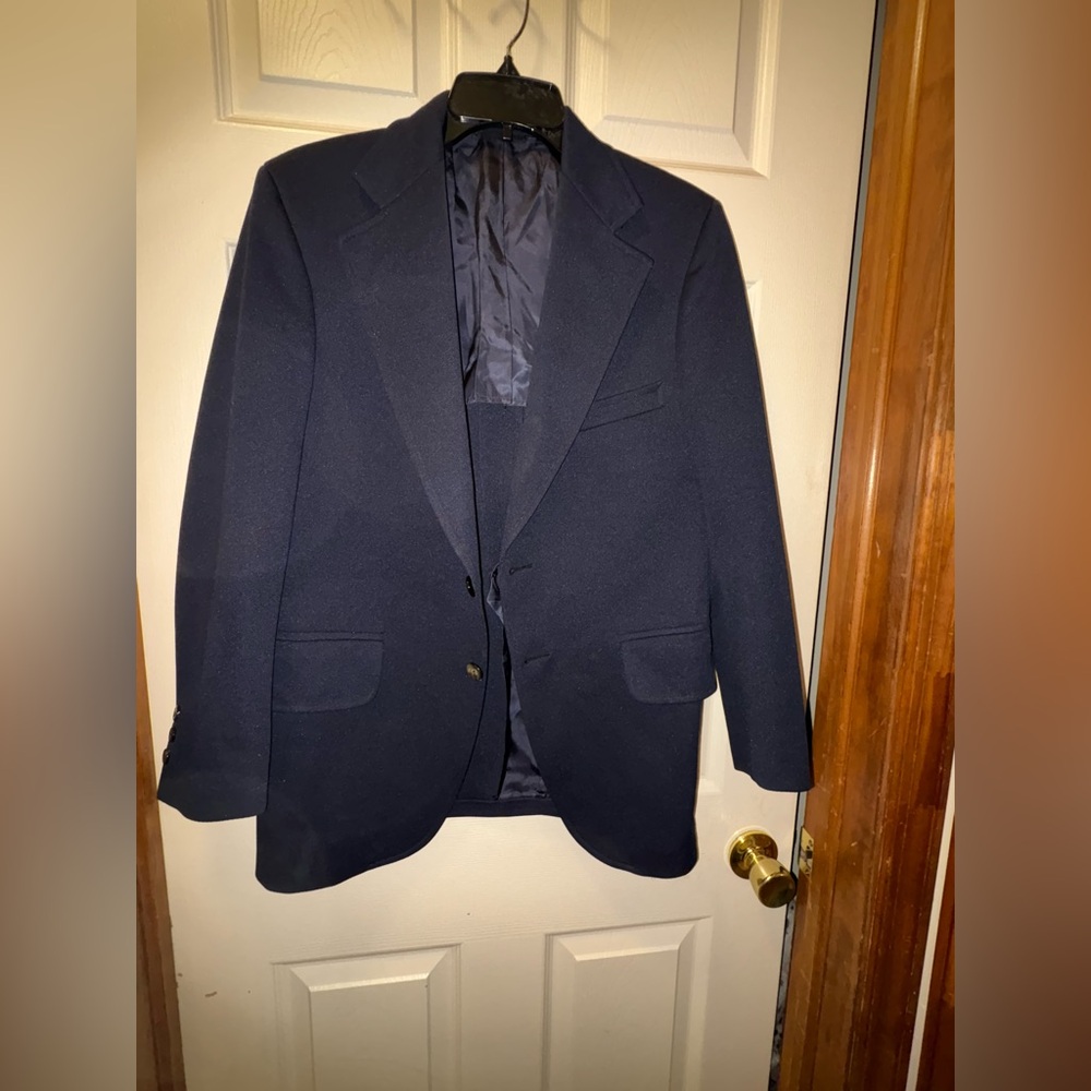 Vintage Nottingham Dan Donahue blue Men’s  Suit Jacket Amalgamated Union Worker